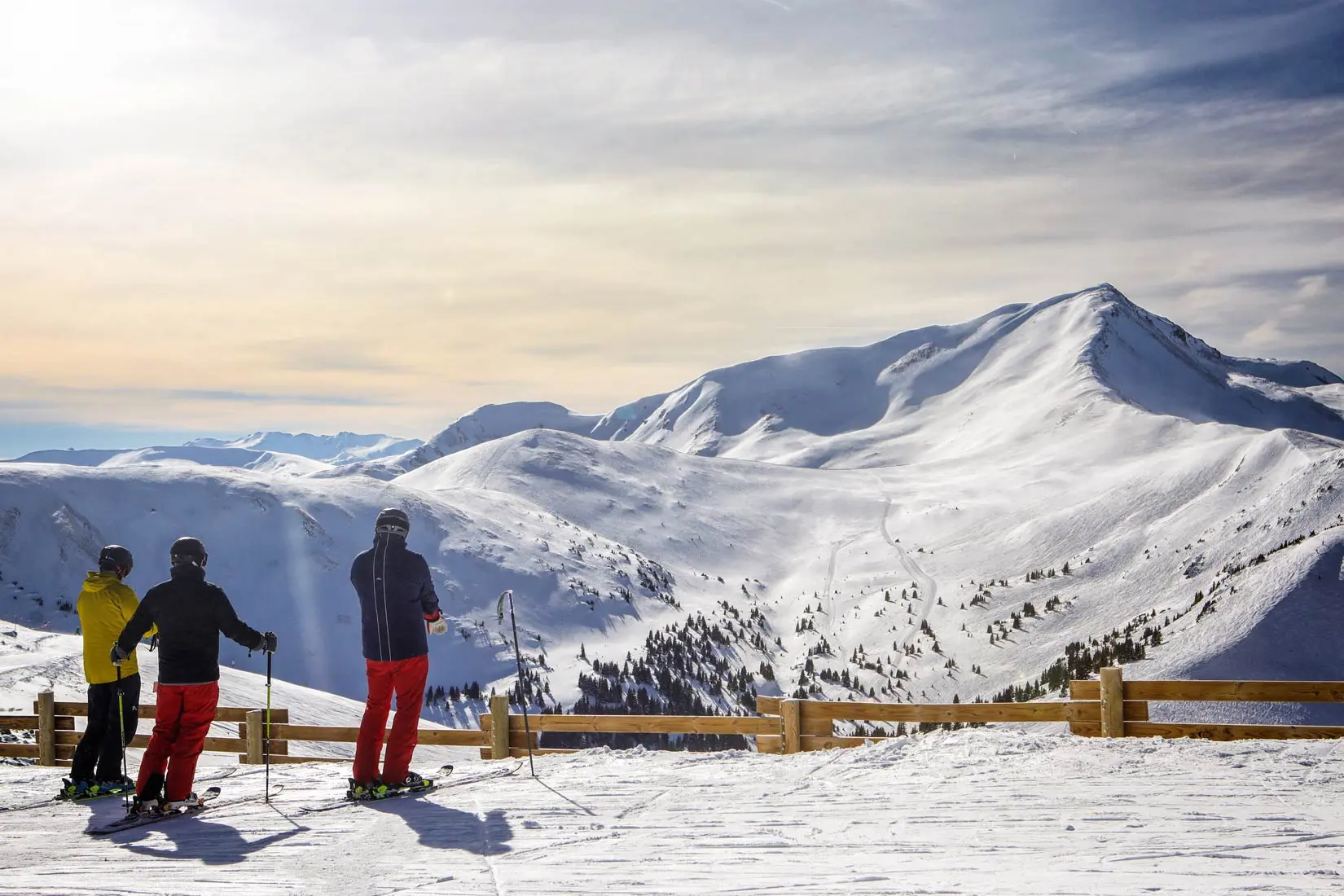 skiers and mountain